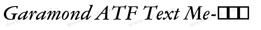 Garamond ATF Text Me字体转换